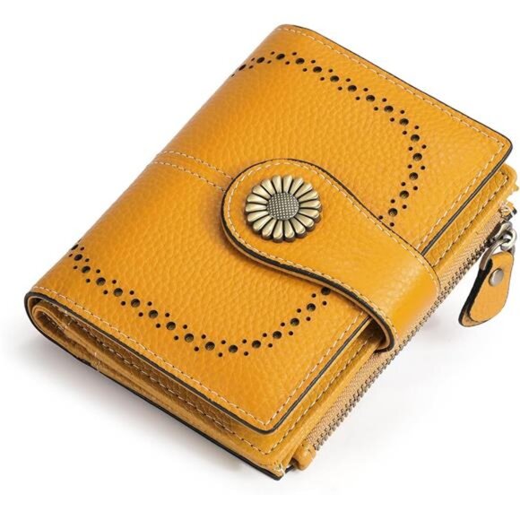 Small Wallets, Credit Card Holder Yellow - Picture 1 of 6